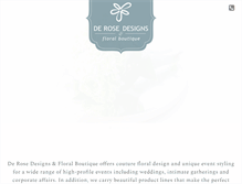 Tablet Screenshot of derosedesigns.ca